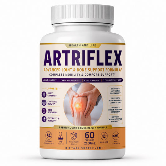 ARTRIFLEX™ – Soporte Avanzado para Articulaciones y Huesos – etiqueta frontal