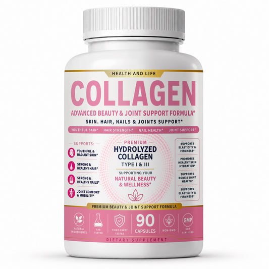 COLLAGEN – Colágeno Multifuente para Piel, Cabello y Articulaciones – etiqueta frontal