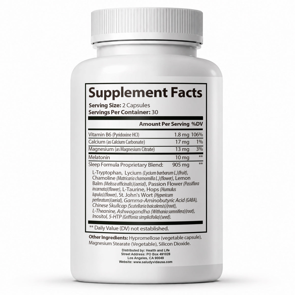 LUNORA™ – Información del Suplemento: melatonina, pasiflora y L-teanina